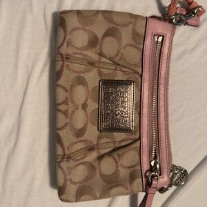 Coach poppy wristlet